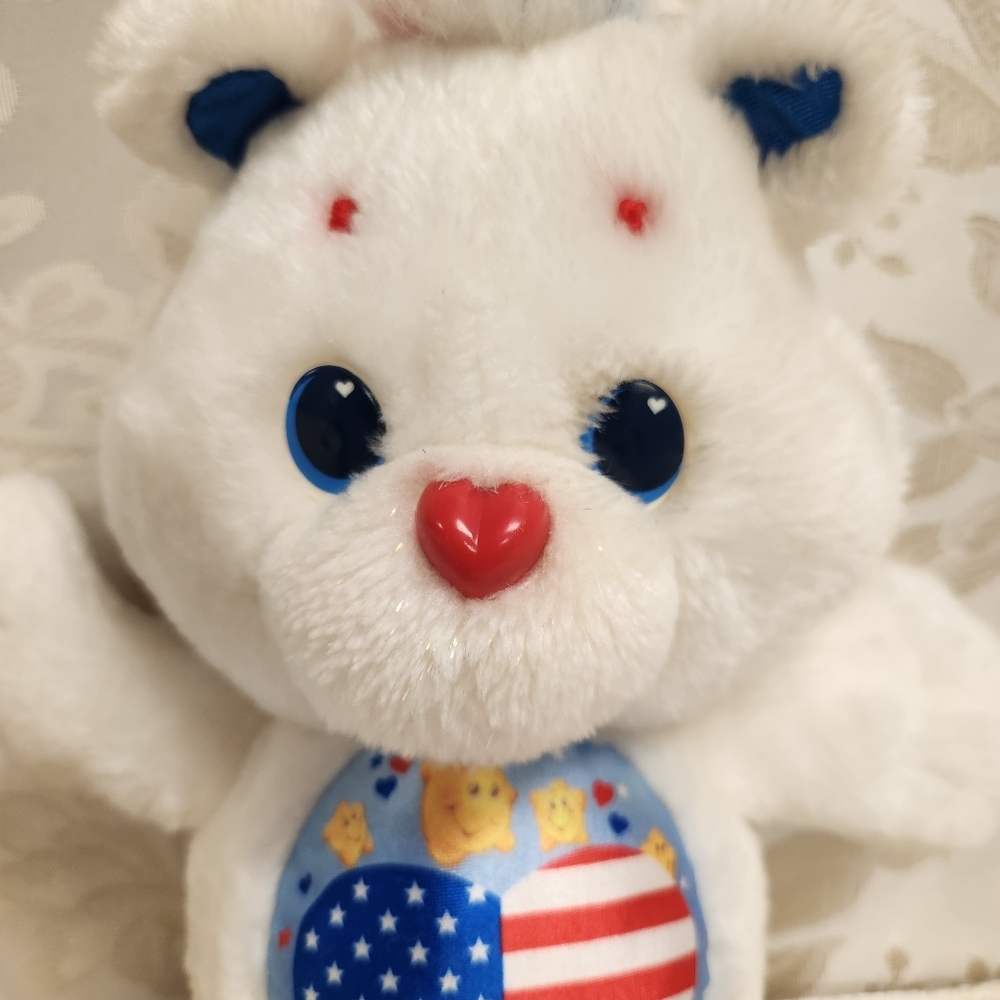 Vintage Care Bear Kenner Proud Heart Plush Stuffed Animal Environmental - Picture 5 of 13